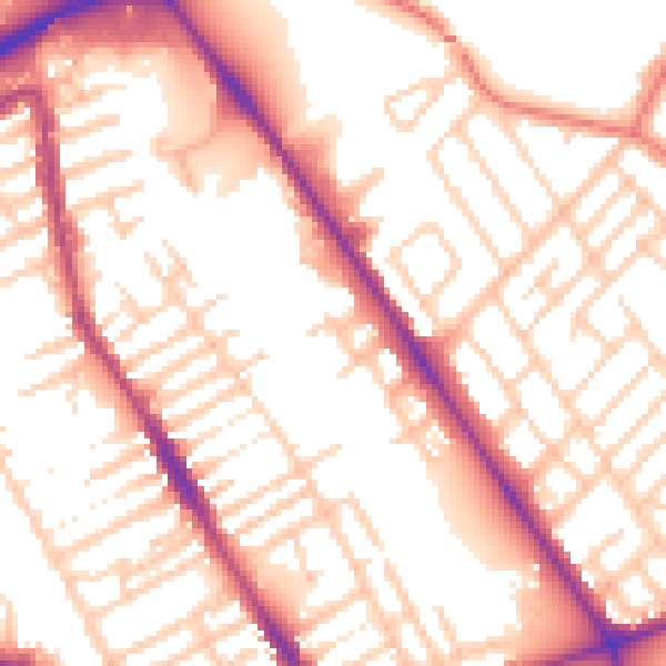 Daytime road noise heatmap for L20 6GE