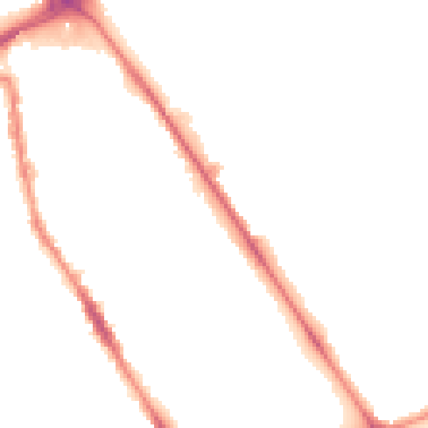 Night-time road noise heatmap for L20 6GF
