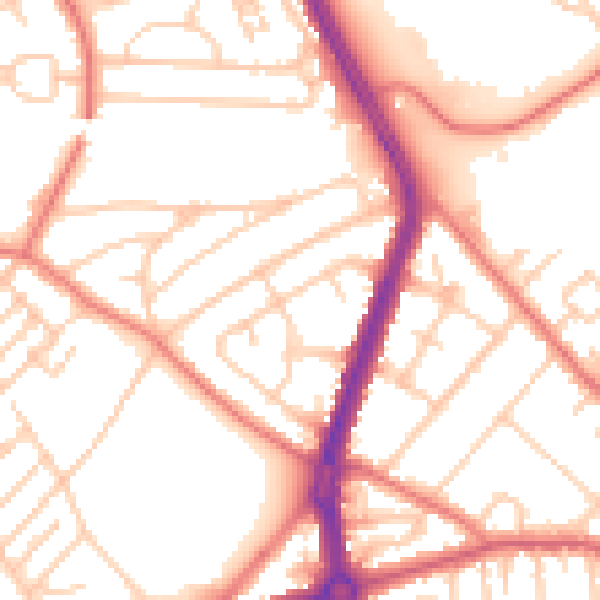 Daytime road noise heatmap for L20 6HN