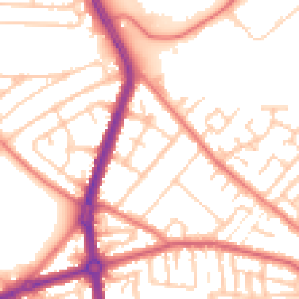 Daytime road noise heatmap for L20 6HP
