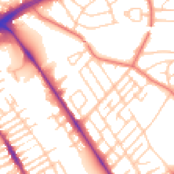 Daytime road noise heatmap for L20 6ND