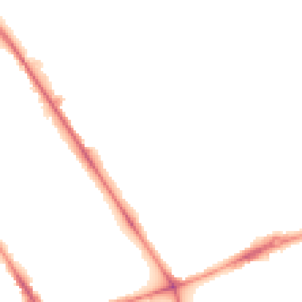 Night-time road noise heatmap for L20 6NR