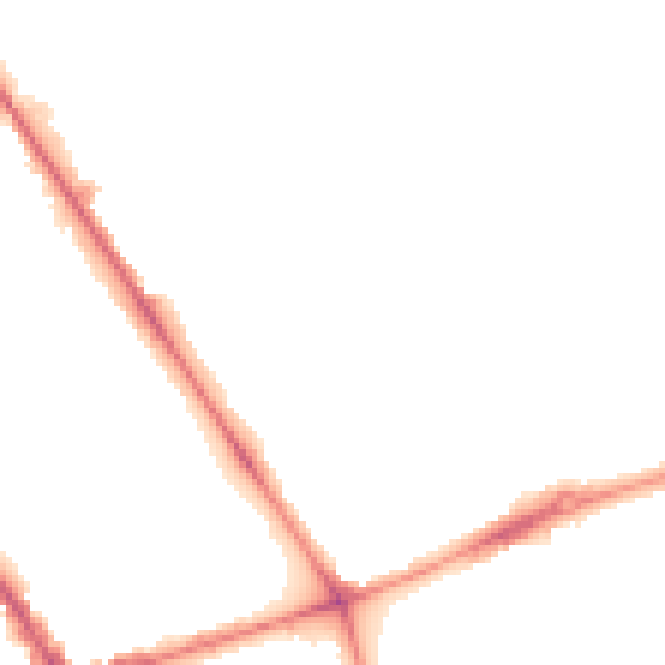 Night-time road noise heatmap for L20 6NT