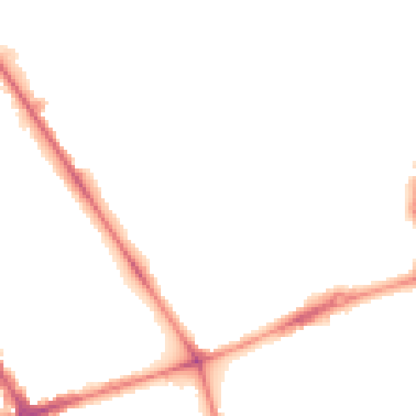 Night-time road noise heatmap for L20 6NW