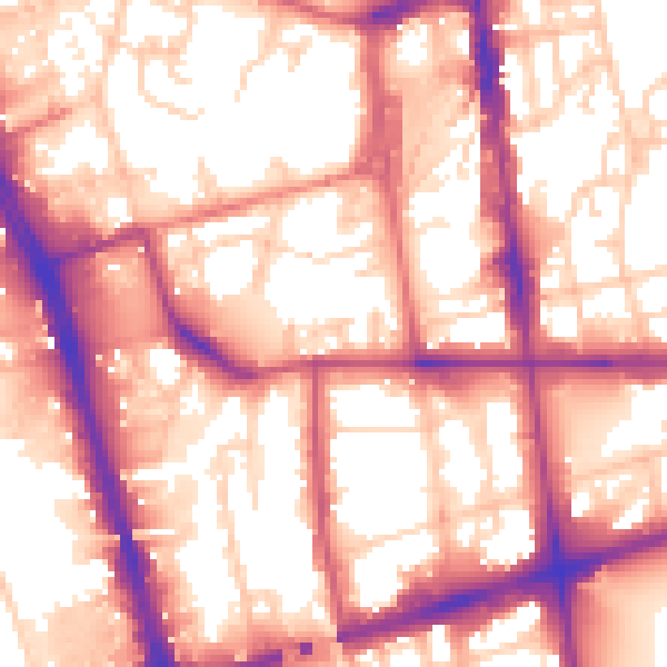 Daytime road noise heatmap for L20 7AU