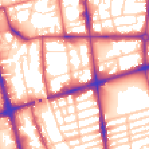 Daytime road noise heatmap for L20 7BB