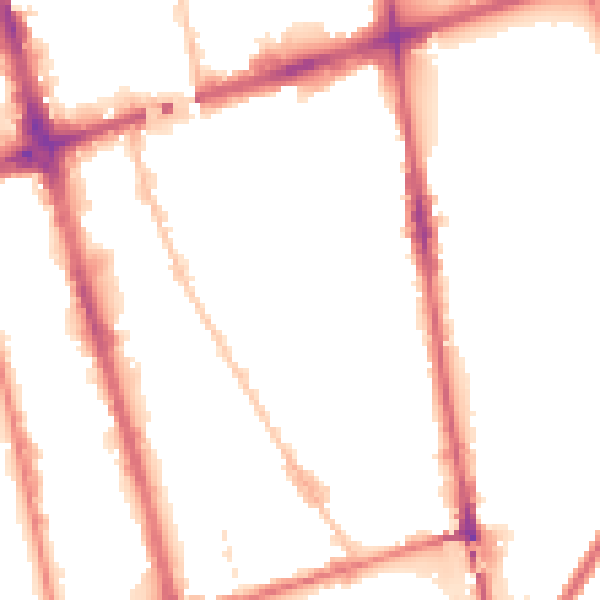 Night-time road noise heatmap for L20 7BG