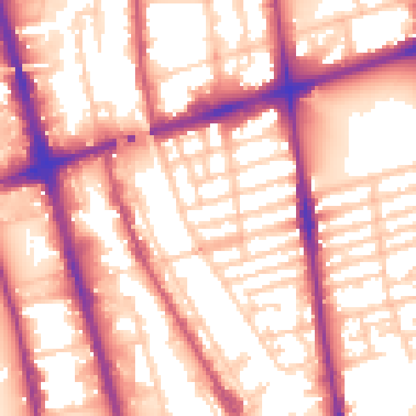 Daytime road noise heatmap for L20 7ED