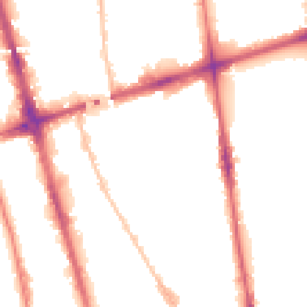 Night-time road noise heatmap for L20 7ED