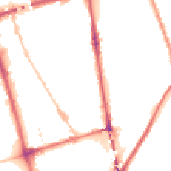 Night-time road noise heatmap for L20 7EE