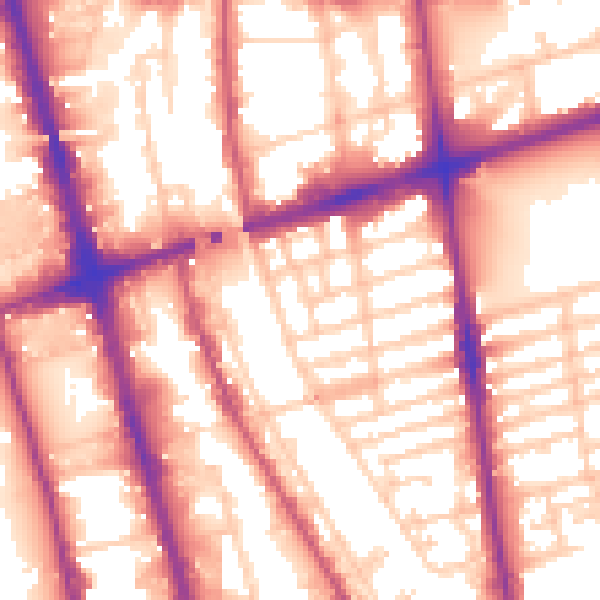 Daytime road noise heatmap for L20 7EF