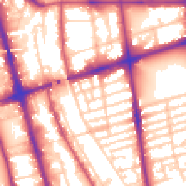 Daytime road noise heatmap for L20 7ES