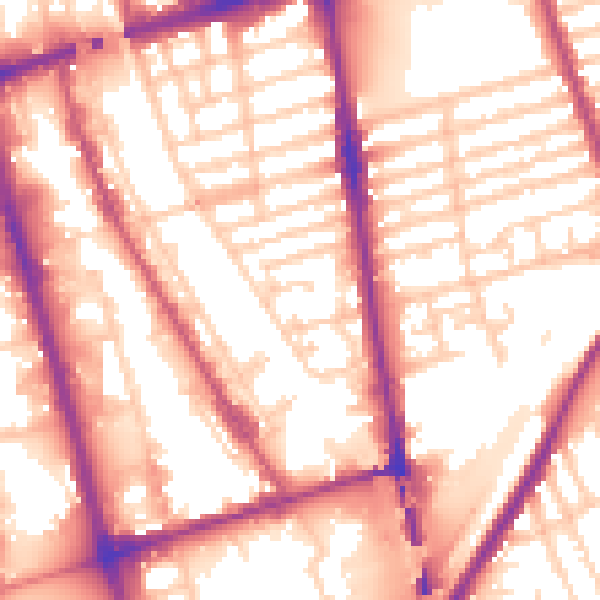 Daytime road noise heatmap for L20 7EX