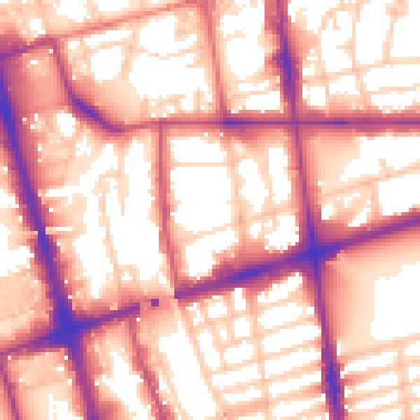 Daytime road noise heatmap for L20 7HF