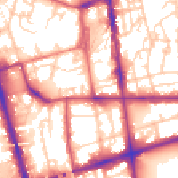 Daytime road noise heatmap for L20 7HL