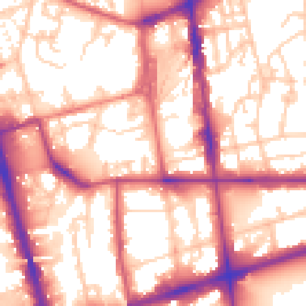 Daytime road noise heatmap for L20 7HN