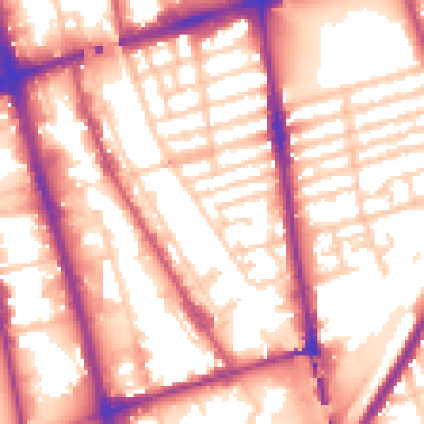Daytime road noise heatmap for L20 7JJ