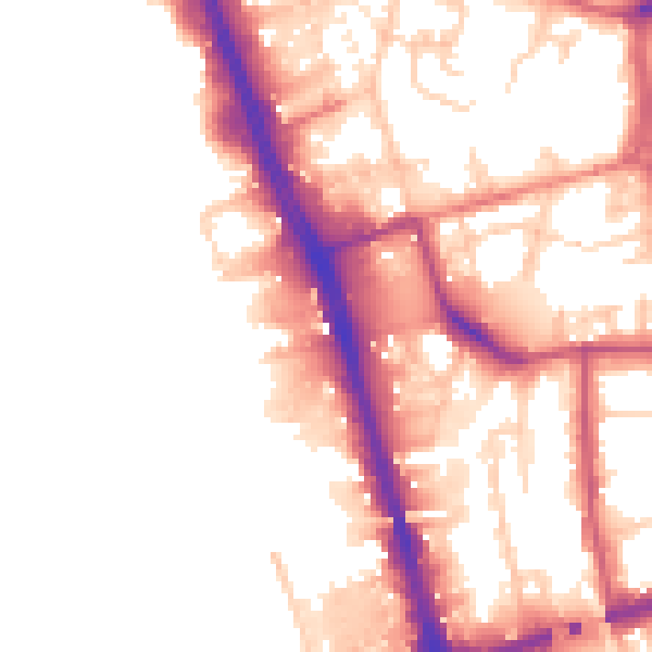 Daytime road noise heatmap for L20 8EG
