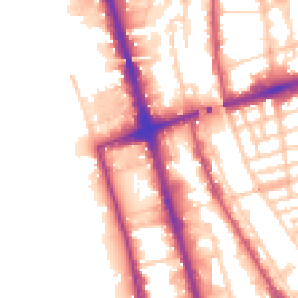 Daytime road noise heatmap for L20 8LJ