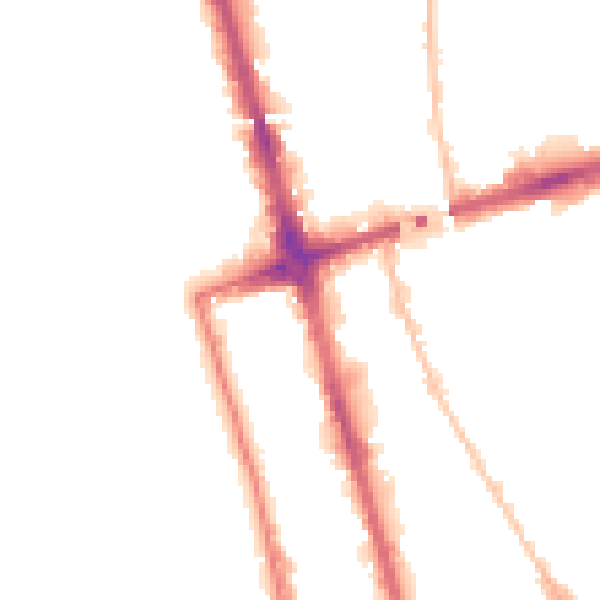 Night-time road noise heatmap for L20 8LJ
