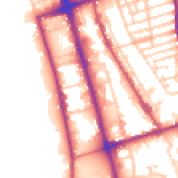 Daytime road noise heatmap for L20 8LW
