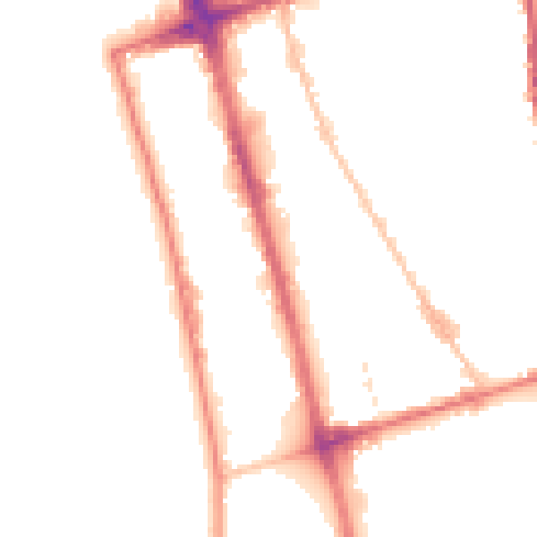 Night-time road noise heatmap for L20 8LW