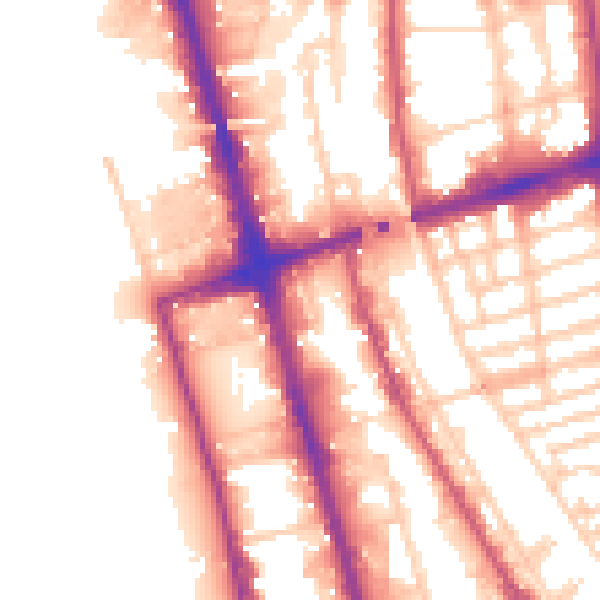 Daytime road noise heatmap for L20 8LX