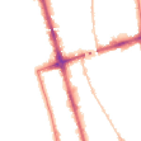 Night-time road noise heatmap for L20 8LX