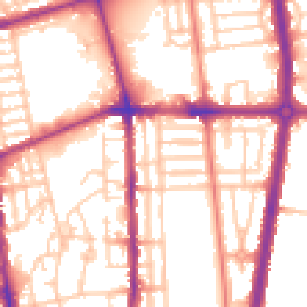 Daytime road noise heatmap for L20 9AE
