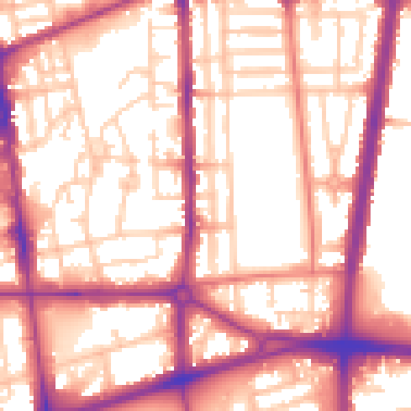 Daytime road noise heatmap for L20 9AH