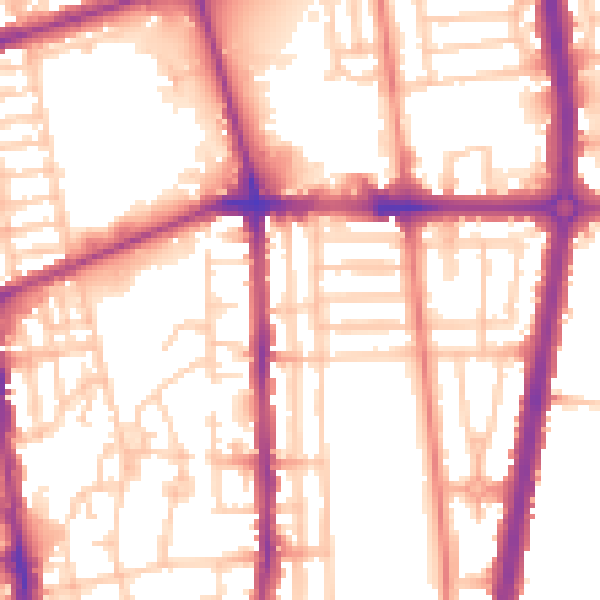 Daytime road noise heatmap for L20 9AP