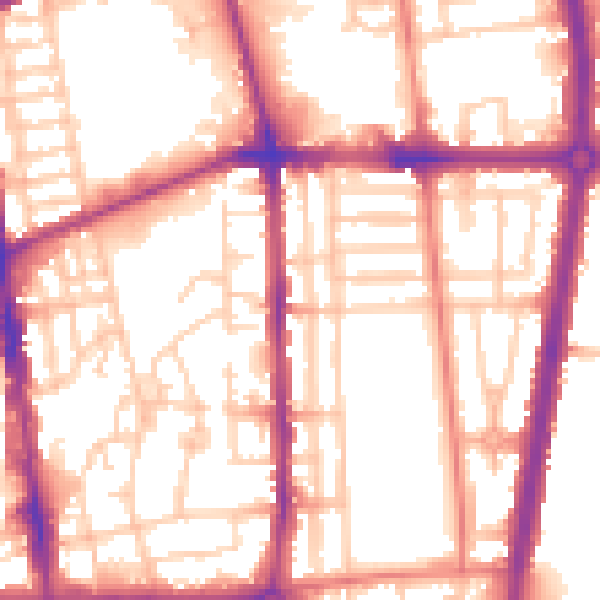 Daytime road noise heatmap for L20 9BD
