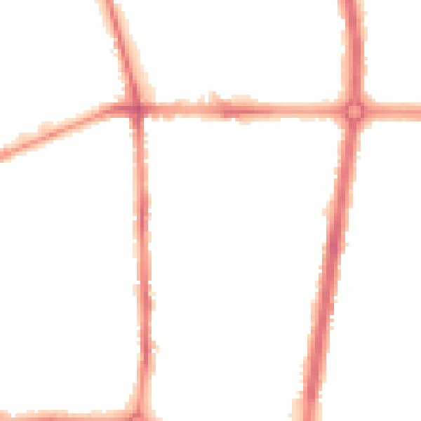 Night-time road noise heatmap for L20 9BU