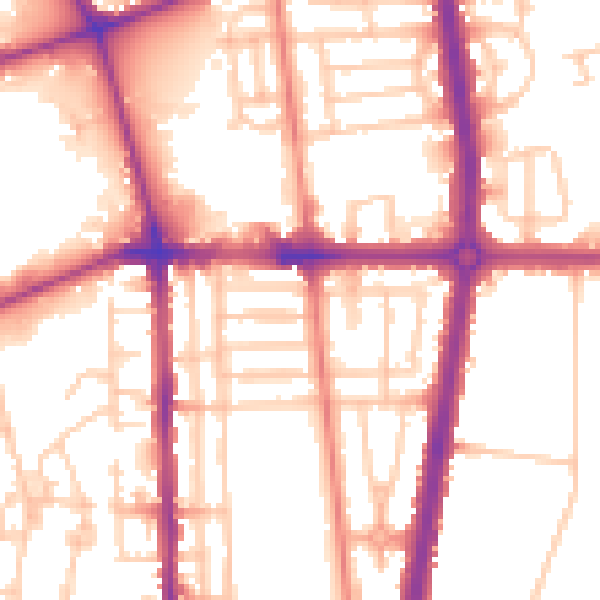 Daytime road noise heatmap for L20 9HT