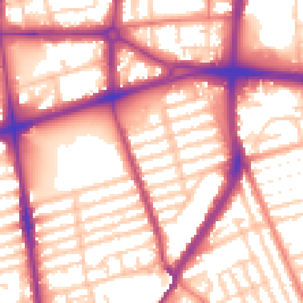 Daytime road noise heatmap for L20 9LS