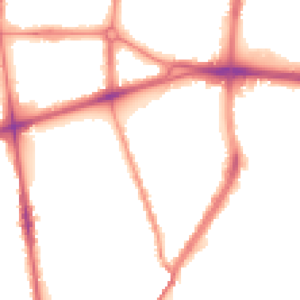 Night-time road noise heatmap for L20 9LS