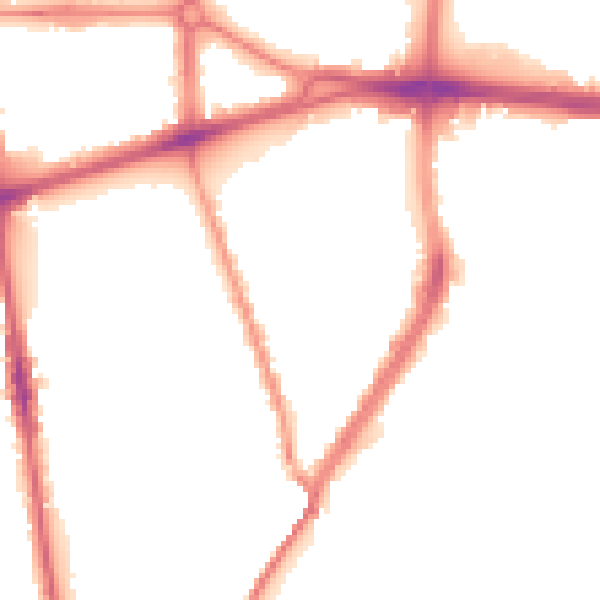 Night-time road noise heatmap for L20 9QB
