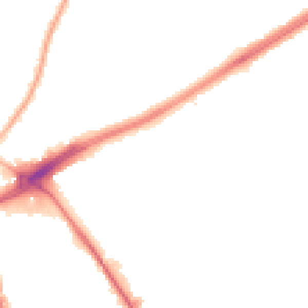 Night-time road noise heatmap for L21 8PA