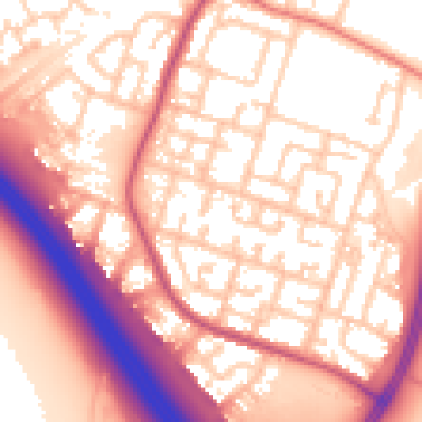 Daytime road noise heatmap for L32 0QY