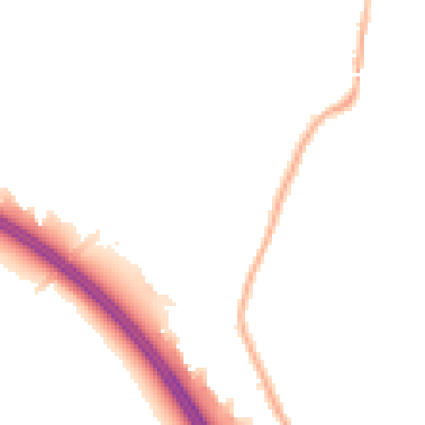 Night-time road noise heatmap for L32 0RG