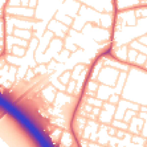 Daytime road noise heatmap for L32 0RN