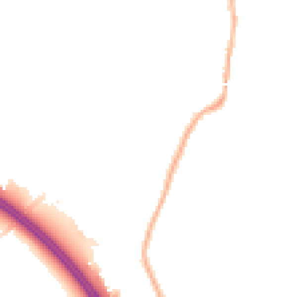 Night-time road noise heatmap for L32 0RN