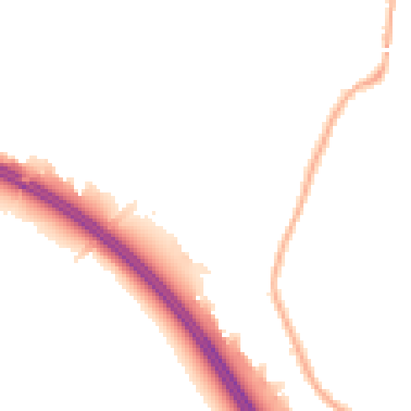 Night-time road noise heatmap for L32 0RP