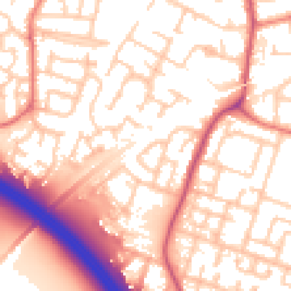 Daytime road noise heatmap for L32 0RS