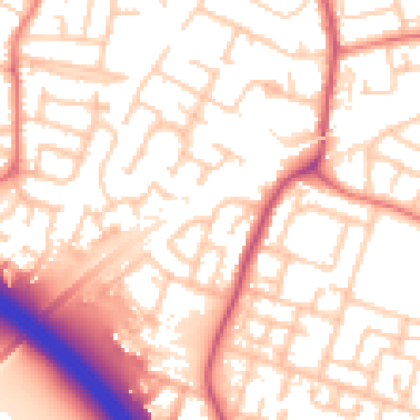 Daytime road noise heatmap for L32 0RW