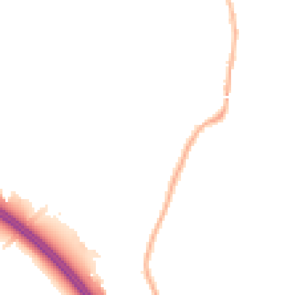 Night-time road noise heatmap for L32 0RW