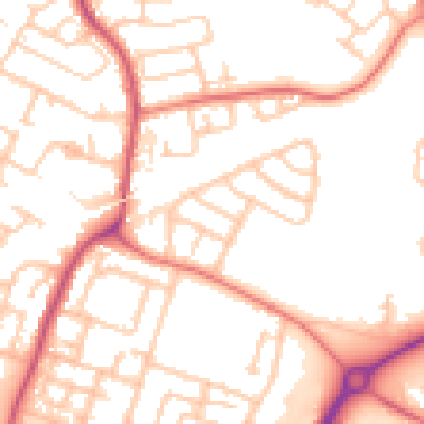 Daytime road noise heatmap for L32 0RX