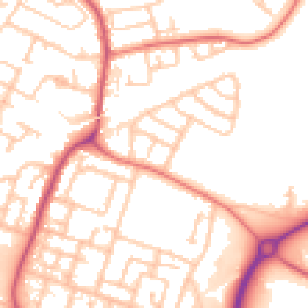 Daytime road noise heatmap for L32 0RZ