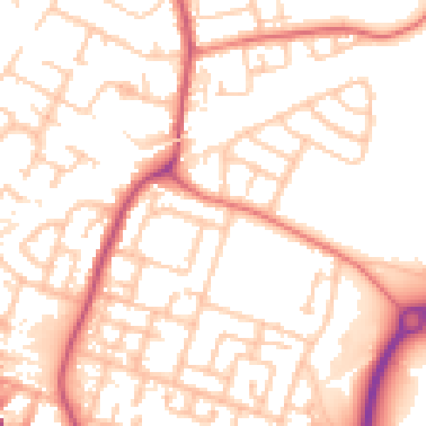 Daytime road noise heatmap for L32 0SL