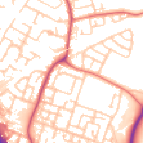 Daytime road noise heatmap for L32 0SP